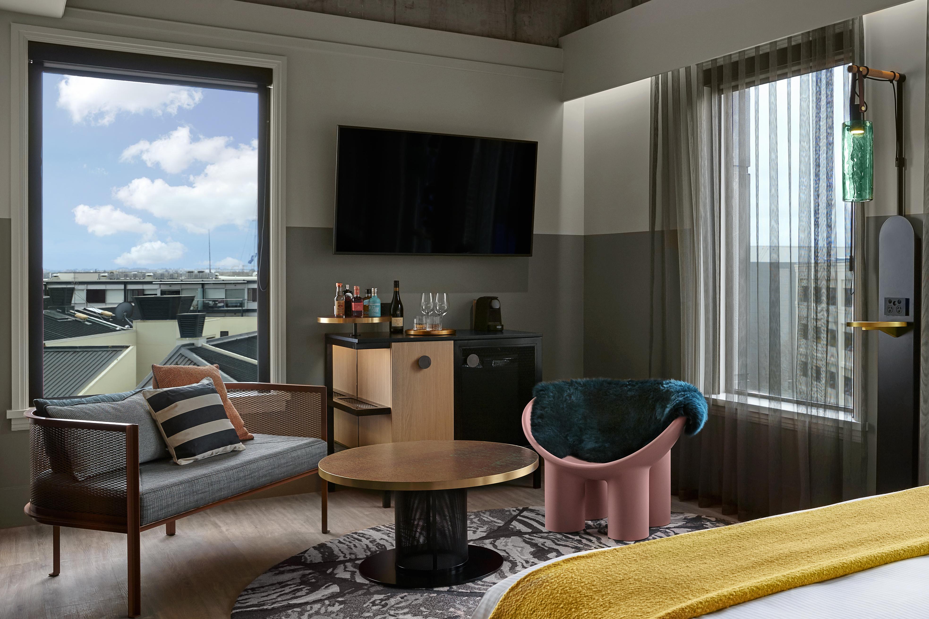 奥克兰qt酒店 外观 照片 A room at the hotel