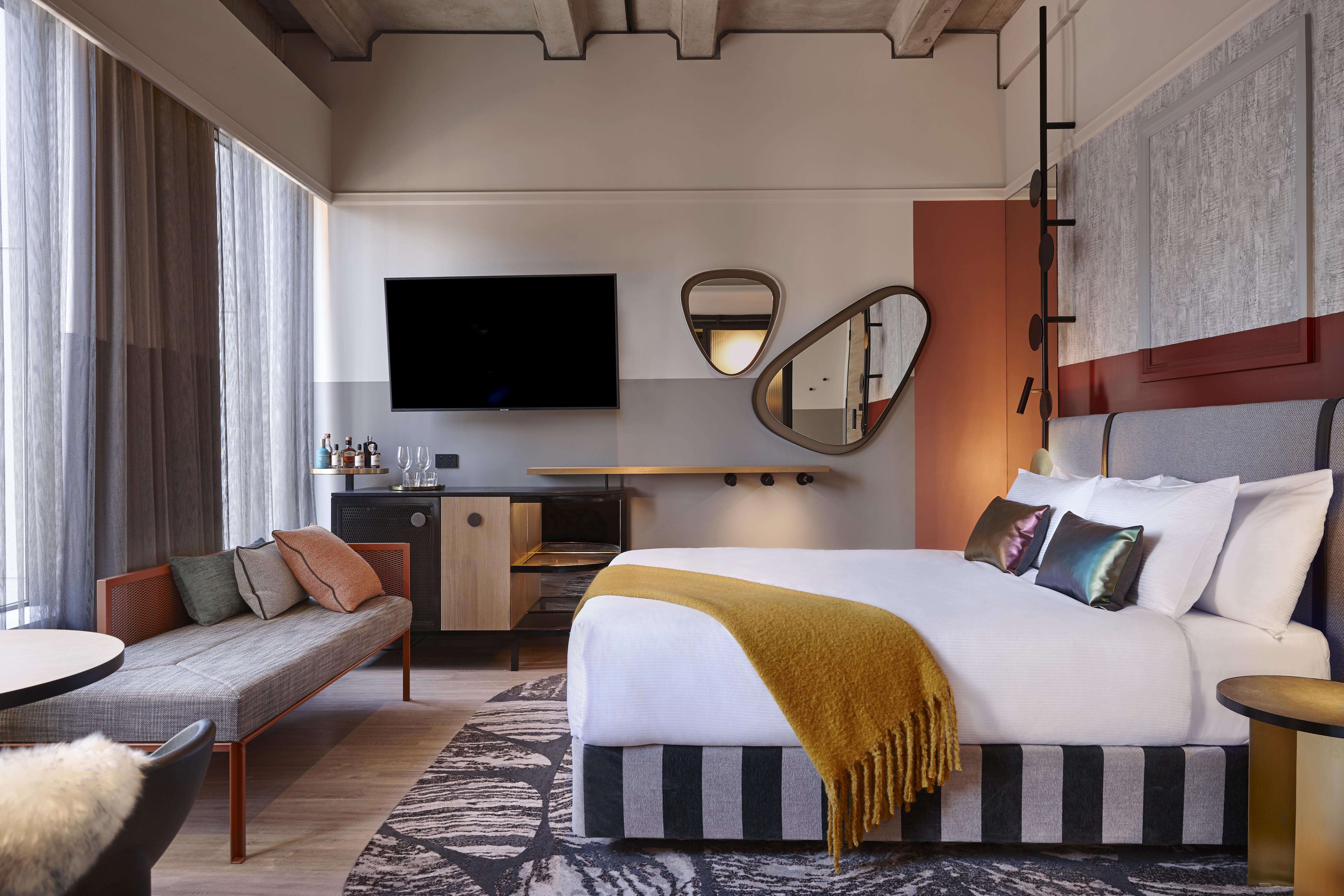 奥克兰qt酒店 外观 照片 A bedroom at the hotel